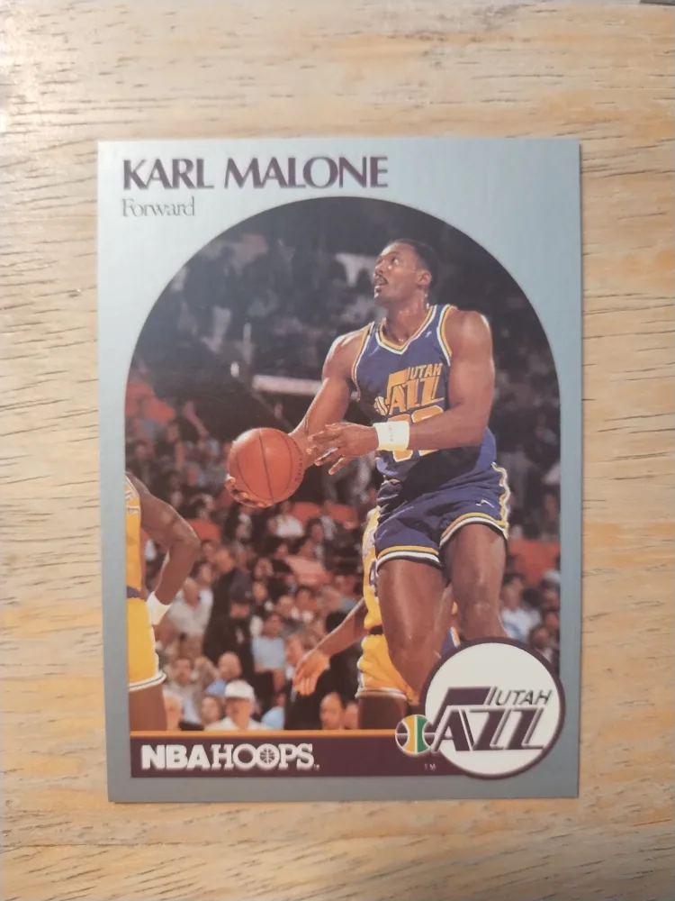 Karl Malone NBA Hoops Trading Cards thumbnail
