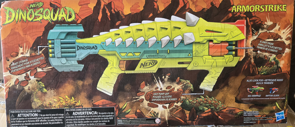 New Nerf DinoSquad Armorstrike Dart Blaster - photo 3