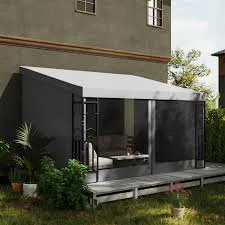 10 x 13 ft  gazebo Wall Pergola with Curtains  image indicator(2)