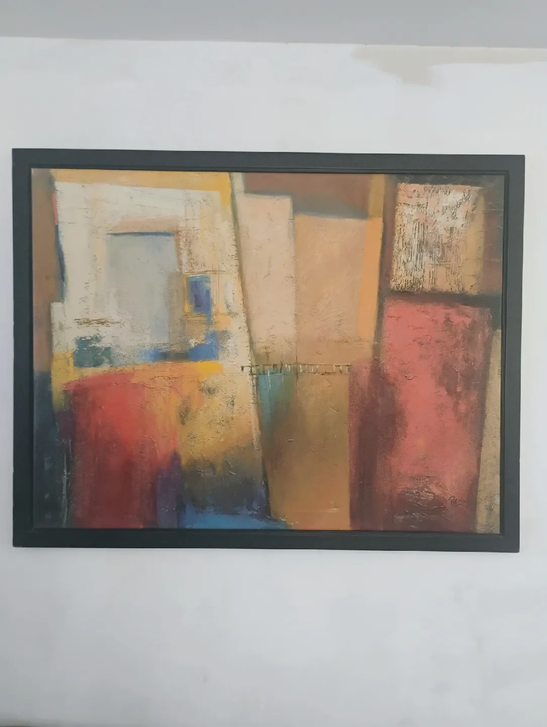 Framed Abstract Painting 38x50 thumbnail