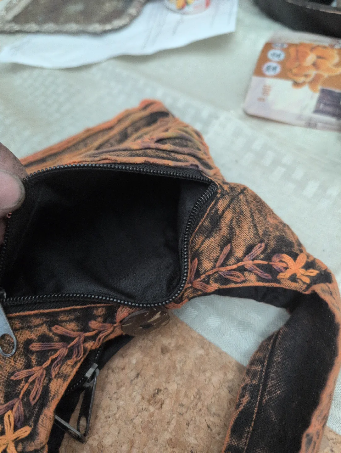 Handmade Embroidered Sling Bag image indicator(2)