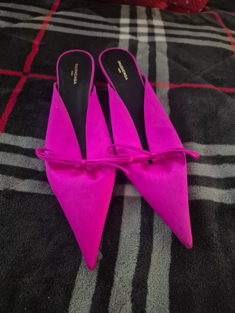 Balenciaga Pink Mules - Size 36 thumbnail