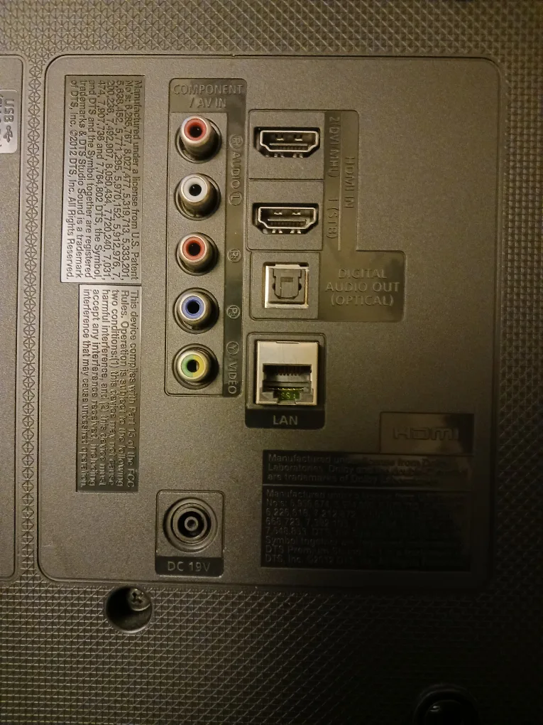 Samsung TV with Remote & Power Cord image indicator(7)