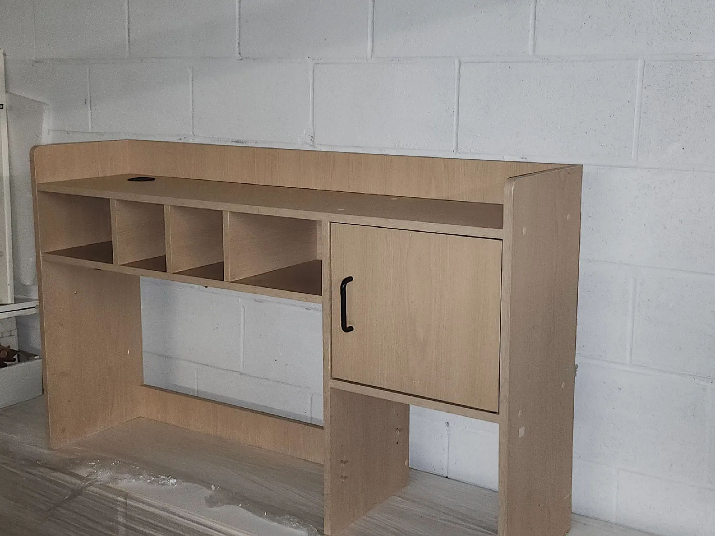 Wood Desk Hutch with Storage image indicator(4)