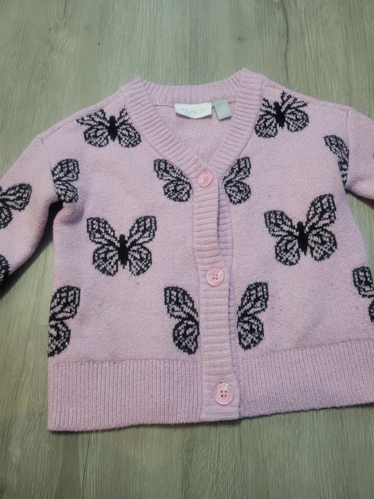 Place Girls' Butterfly Cardigan - Size 4