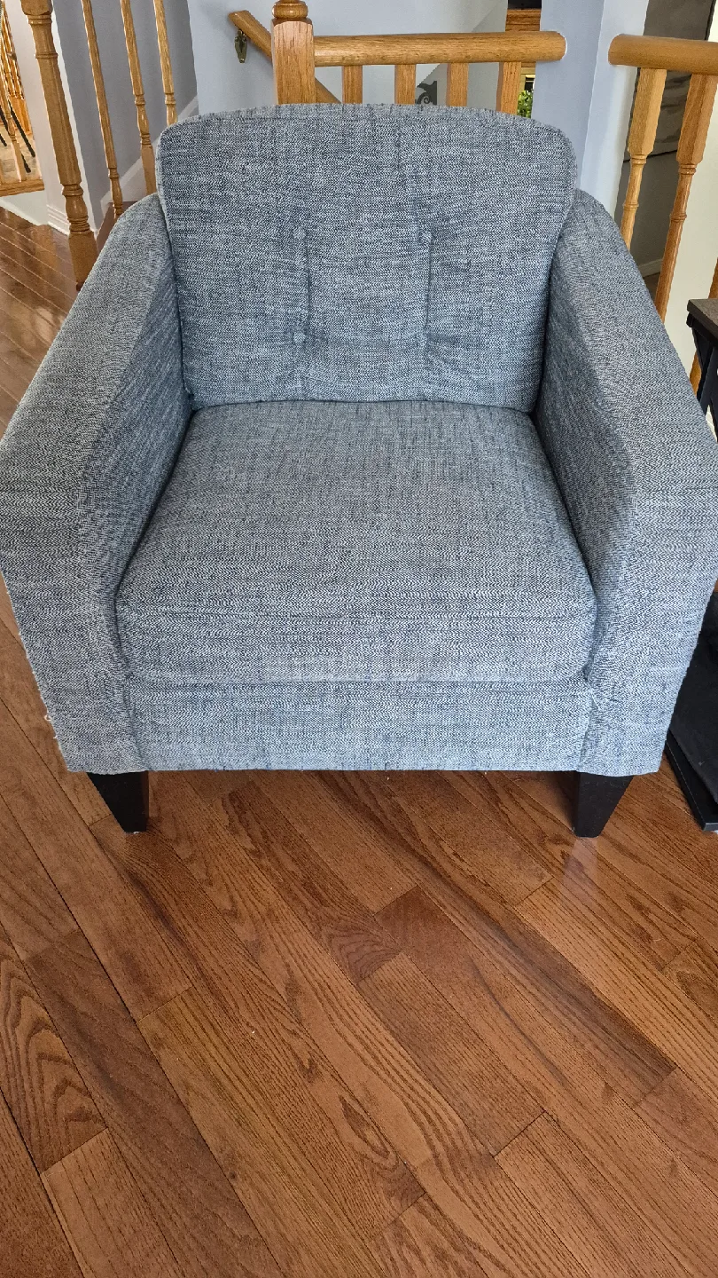 Grey Accent Chairs x 2  $100 each or both for $150 thumbnail