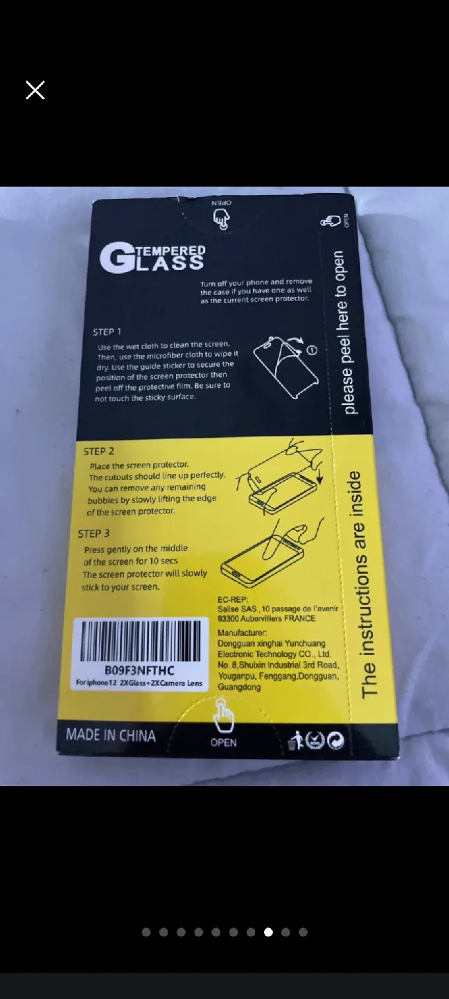 NEW'C iPhone 12 Camera Lens Tempered Glass Protector image indicator(2)