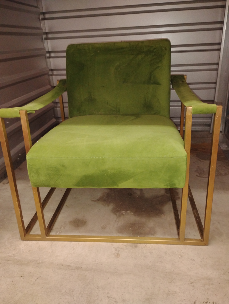 Green Velvet Accent Chair