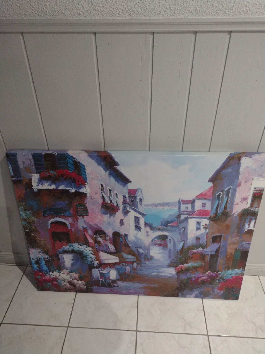 Painting of Italian Street Scene