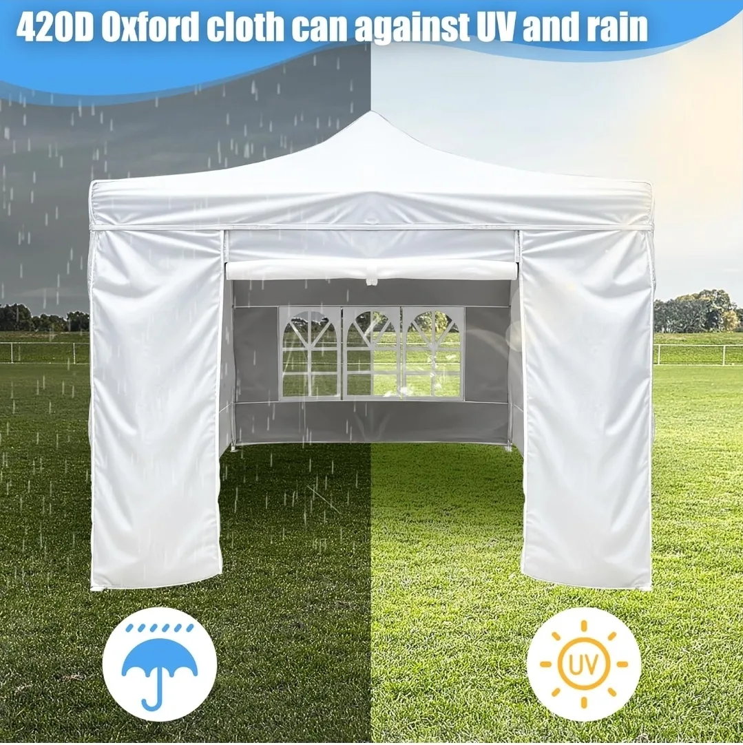 10ft x 10ft White Canopy Tent image indicator(5)