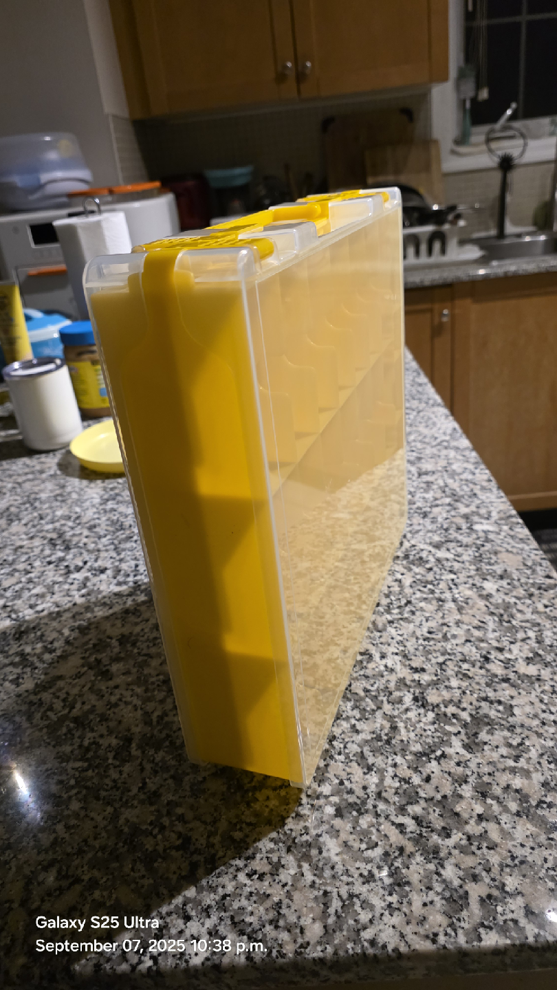Yellow Storage double sided Organizer with Lid - photo 4