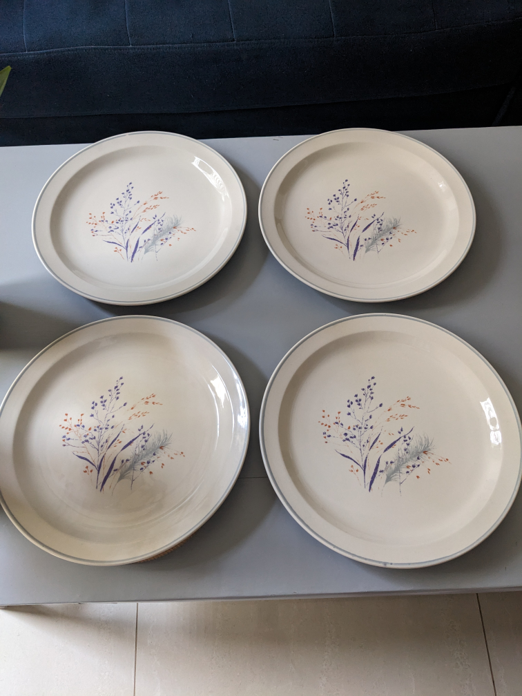 Free Vintage Whole Wheat Dinner Plates (Set of 4) - photo 2
