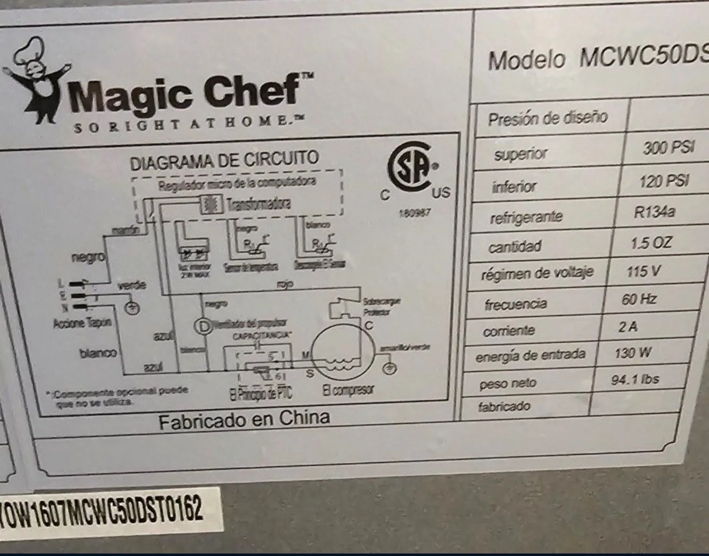 52 Bottle Magic Chef MCWC58DBST Wine Cooler image indicator(8)