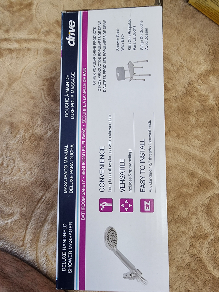 Drive Deluxe Handheld Shower Massager - New in Box - photo 2