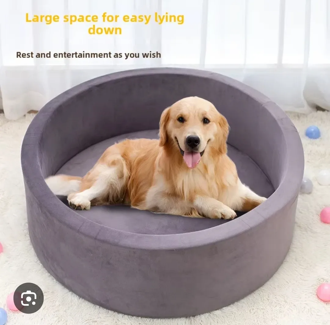 NEW Grey and Pink Pet Ball Pit Playpen 90x30cm image indicator(2)
