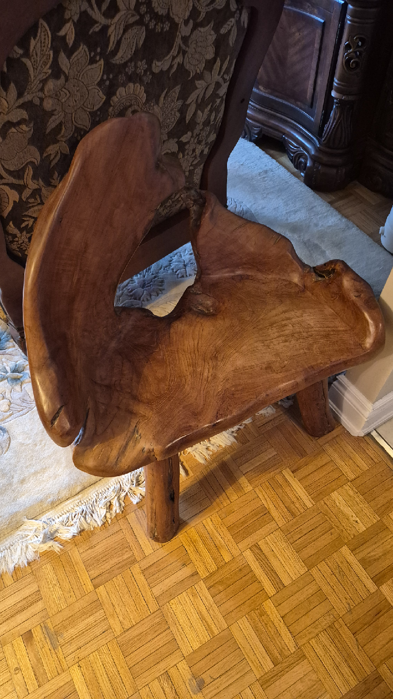 Live Edge Wood Accent chair
