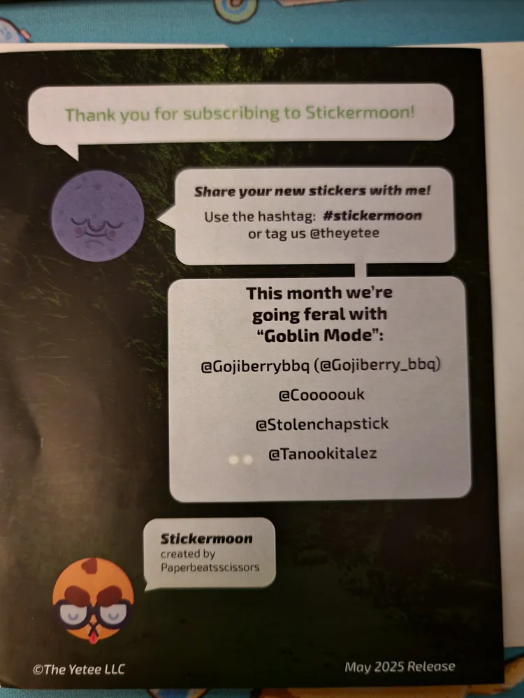 🥕 Assorted Stickers - 2 Cats, 1 BIG Goblin, 1 Wrestler image indicator(6)