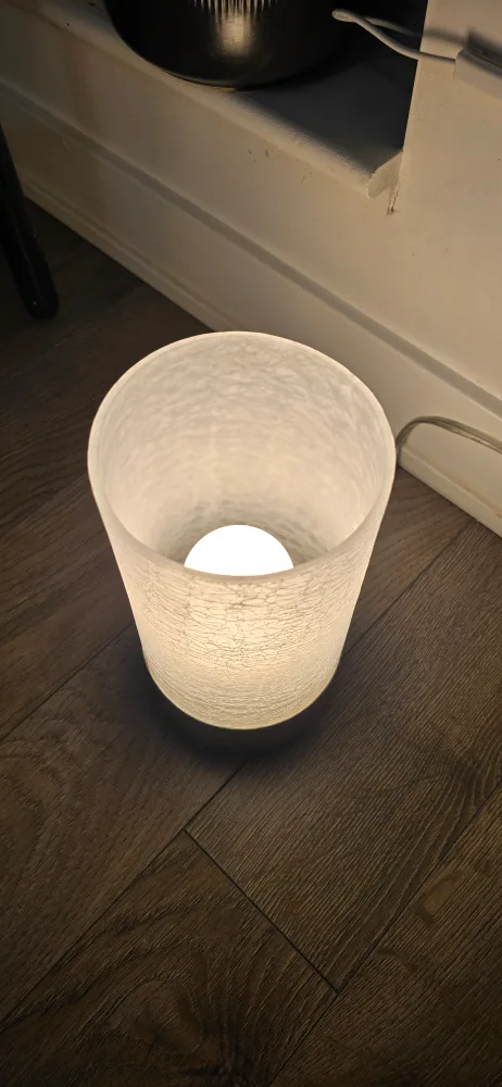 White Glass Touch Table Lamp image indicator(3)