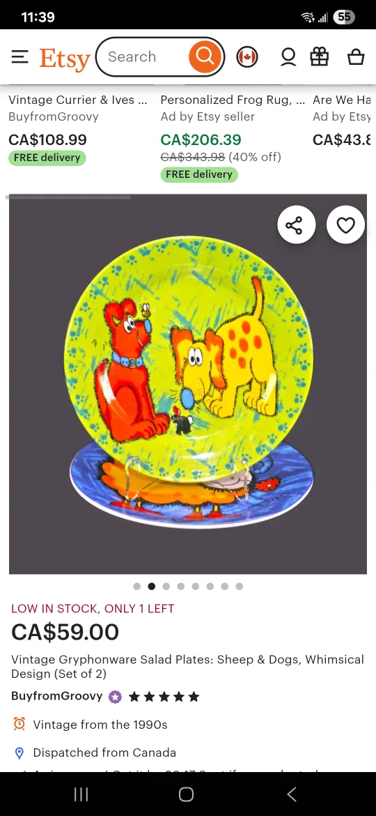 Vintage Gryphonware Salad Plate #ThriftyPick image indicator(2)