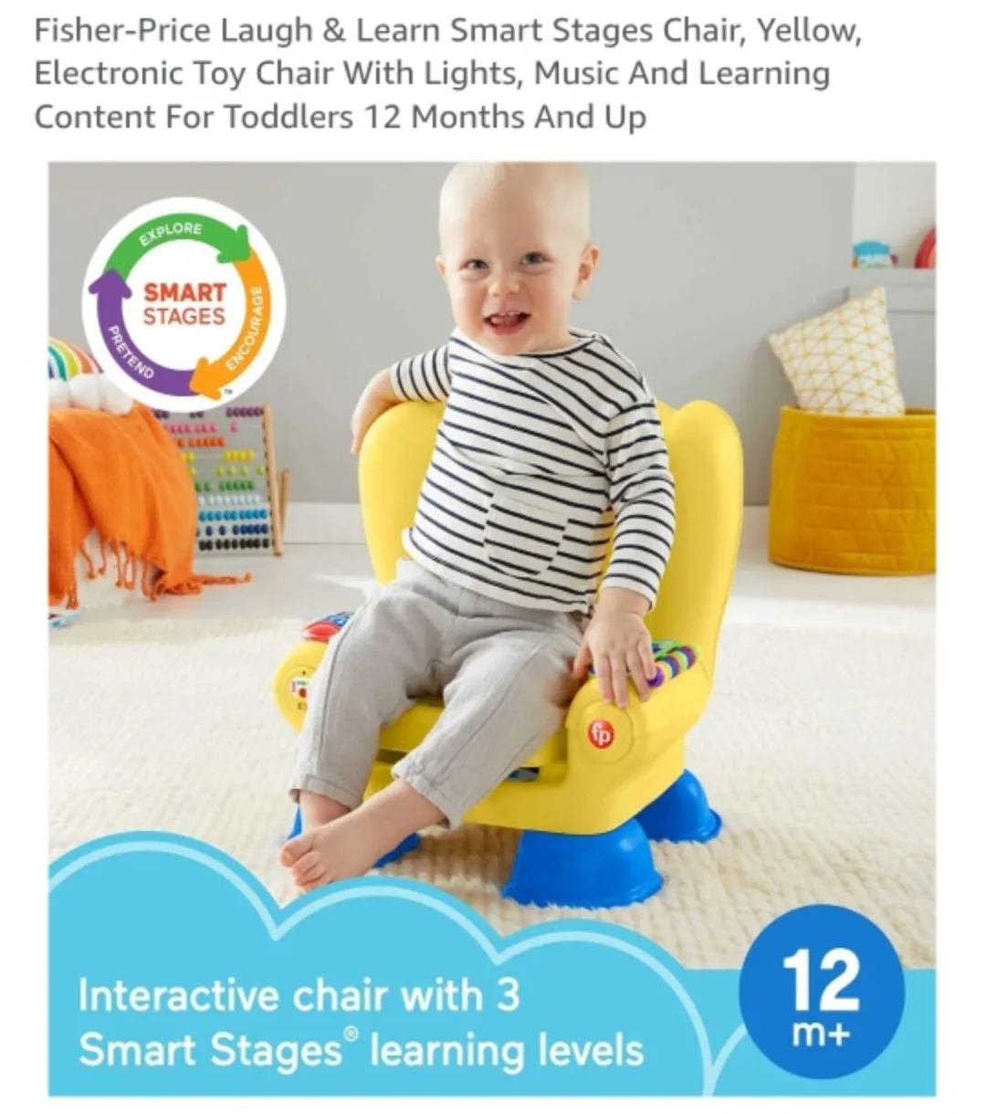 Fisher-Price Laugh & Learn Smart Stages Chair (yellow version) image indicator(8)