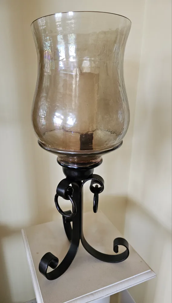 Metal and Glass Candle Holder image indicator(2)