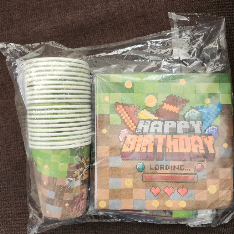Minecraft Birthday Party Supplies Set image indicator(3)