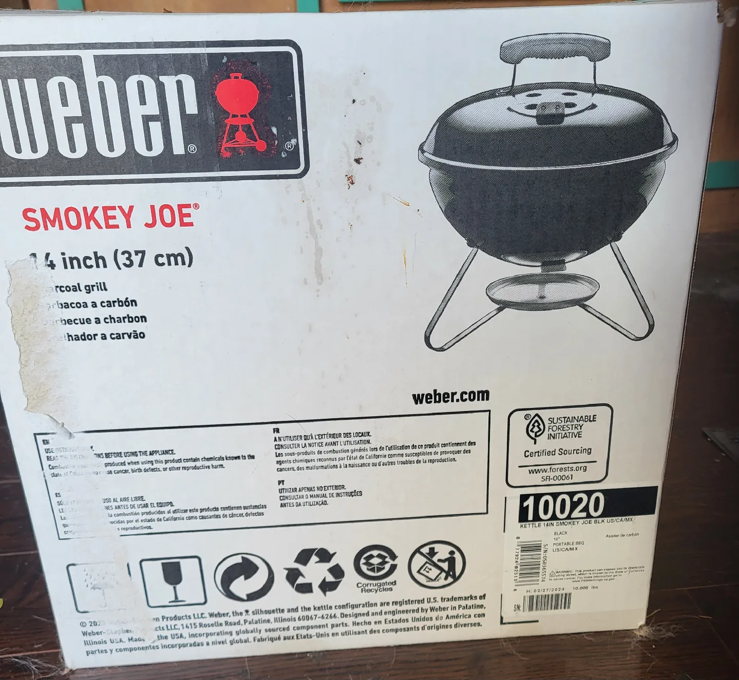Weber Smokey Joe 14" Charcoal Grill - New in Box! image indicator(3)