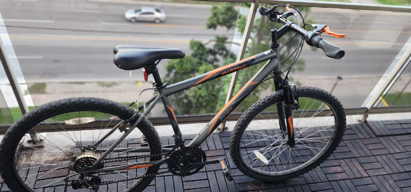 Gray and orange Mountain Bike thumbnail