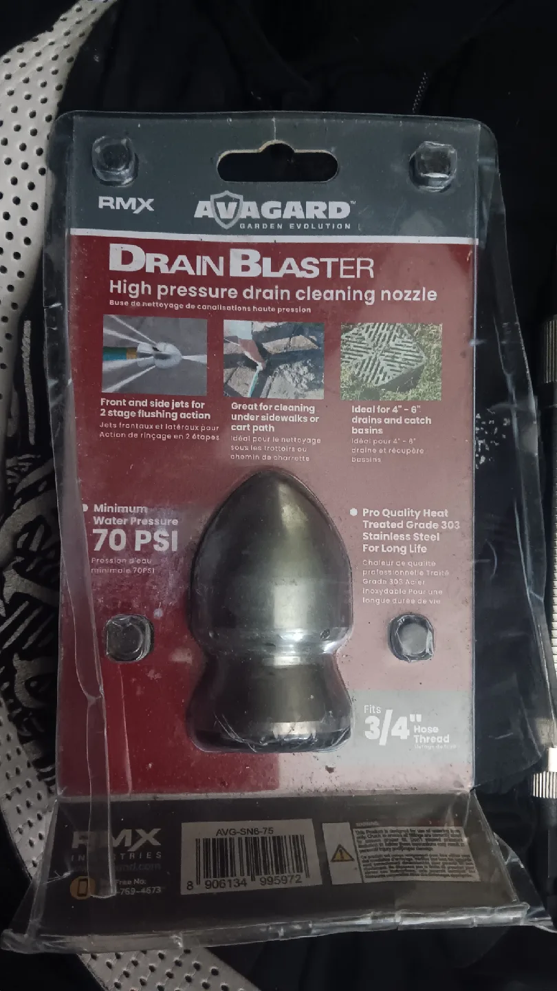 Avagard Drain Blaster High Pressure Nozzle - New thumbnail