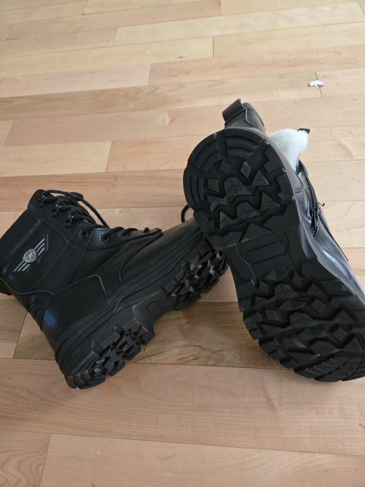 Man Black Winter Boots 9 - photo 2