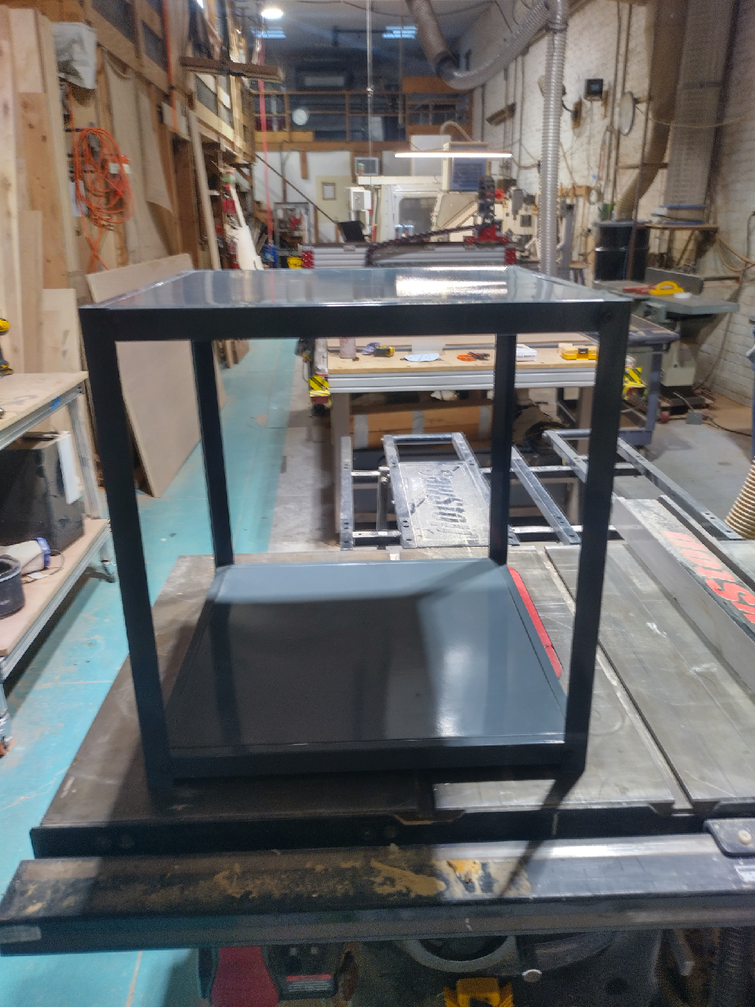 Handmade Metal Frame Table - Gray - photo 3