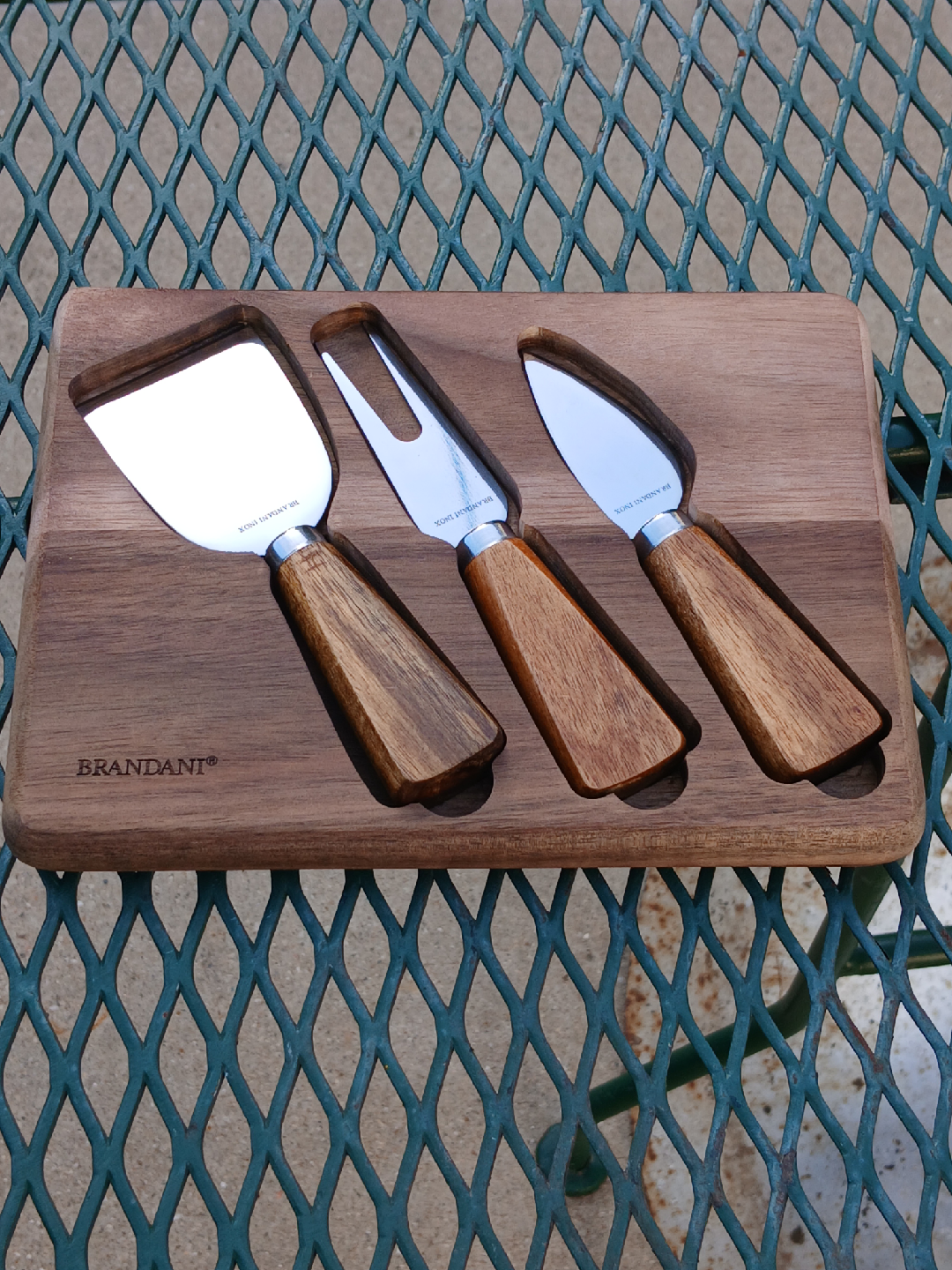 Brandani Italy Acacia Cheese Knife Set - New - photo 3