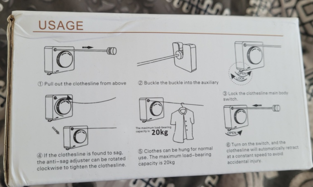 Retractable Clothesline - New in Box - photo 2