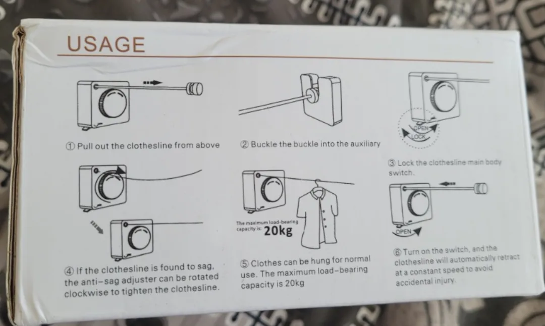 Retractable Clothesline - New in Box image indicator(2)