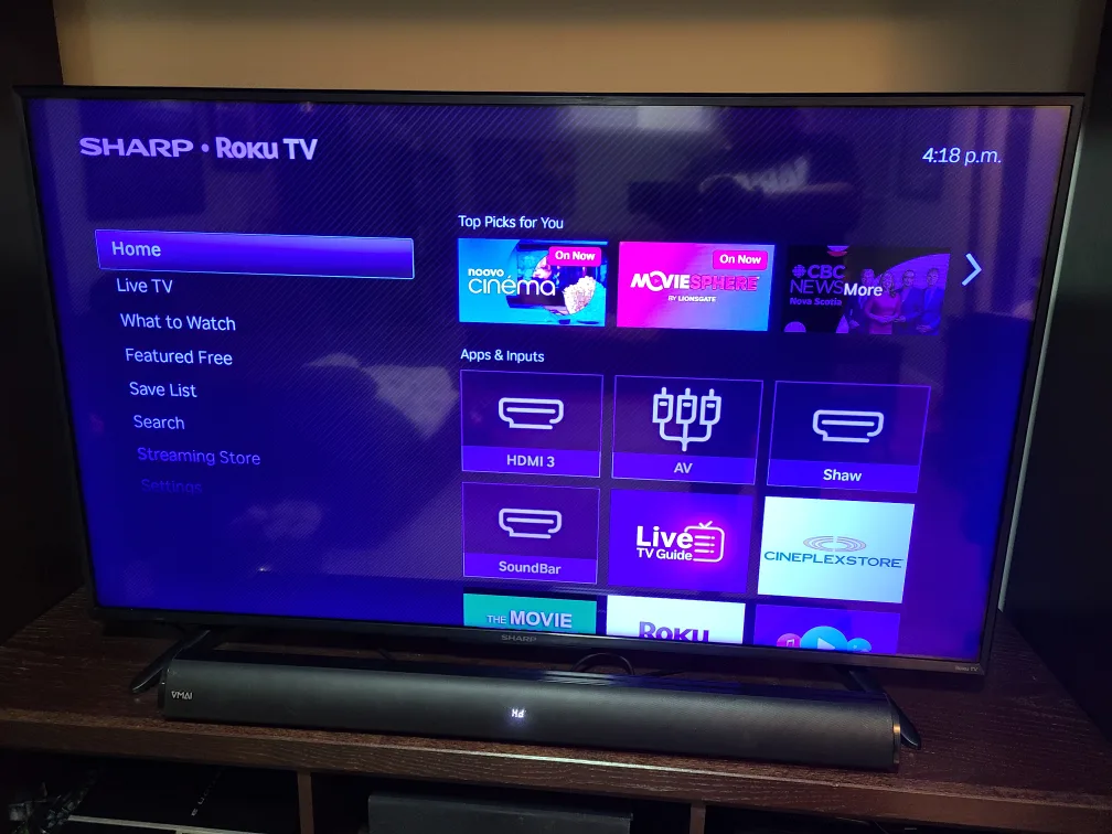 Sharp Roku Smart TV 55"