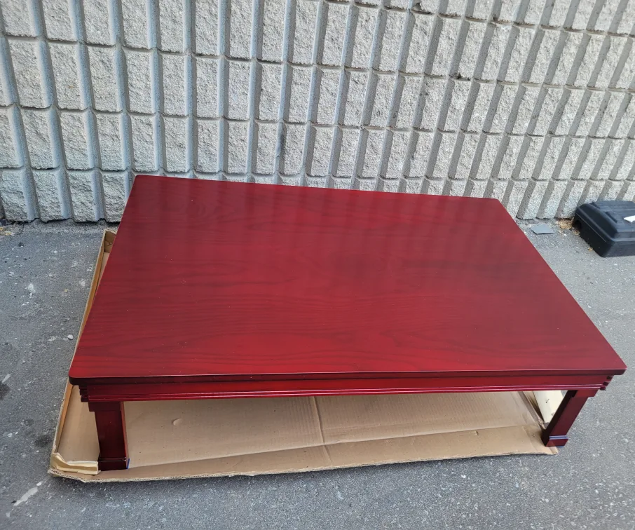 Elegant Wood Coffee Table – Folding Legs image indicator(2)