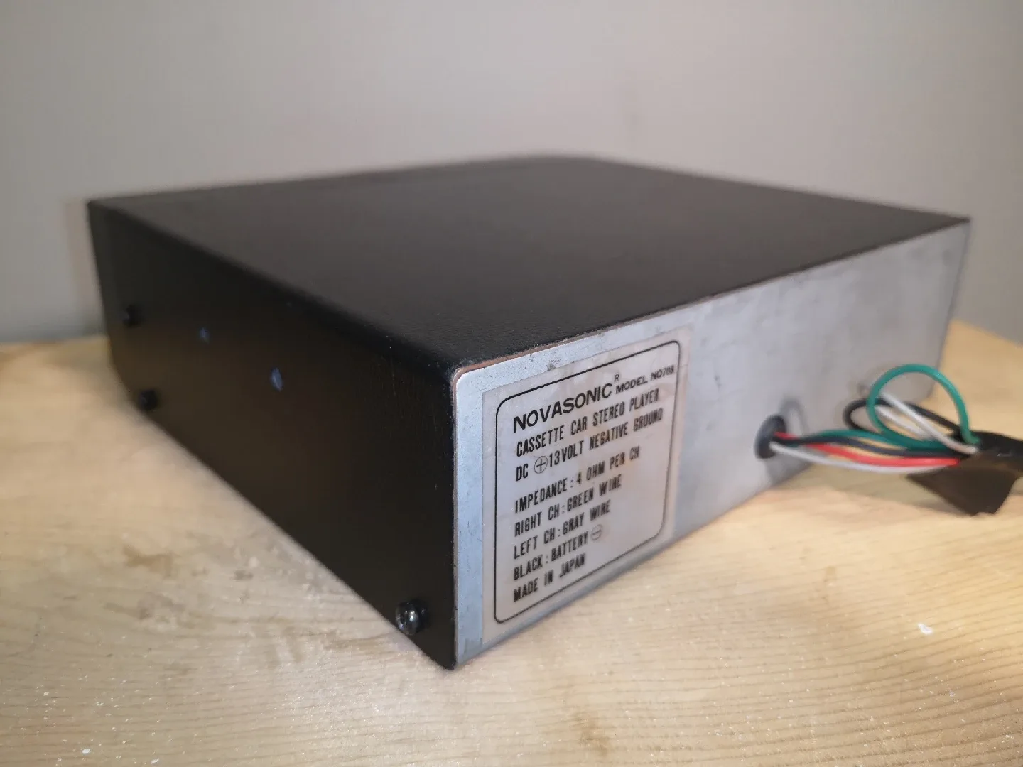🎶Retro Car Stereo Deck ~ Novasonic 708 ~ Vintage Cassette Player image indicator(5)