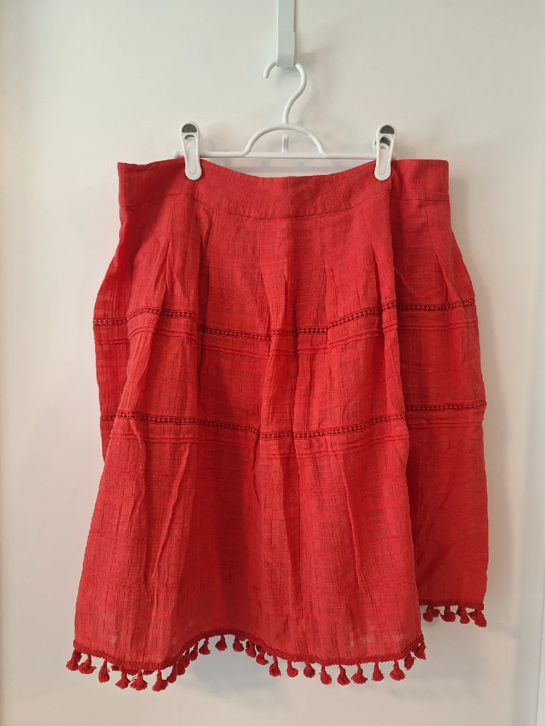 Talbots Red Skirt - Size 16 thumbnail