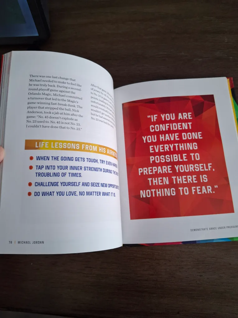 Michael Jordan - Life Lessons from hus Airness book. image indicator(5)