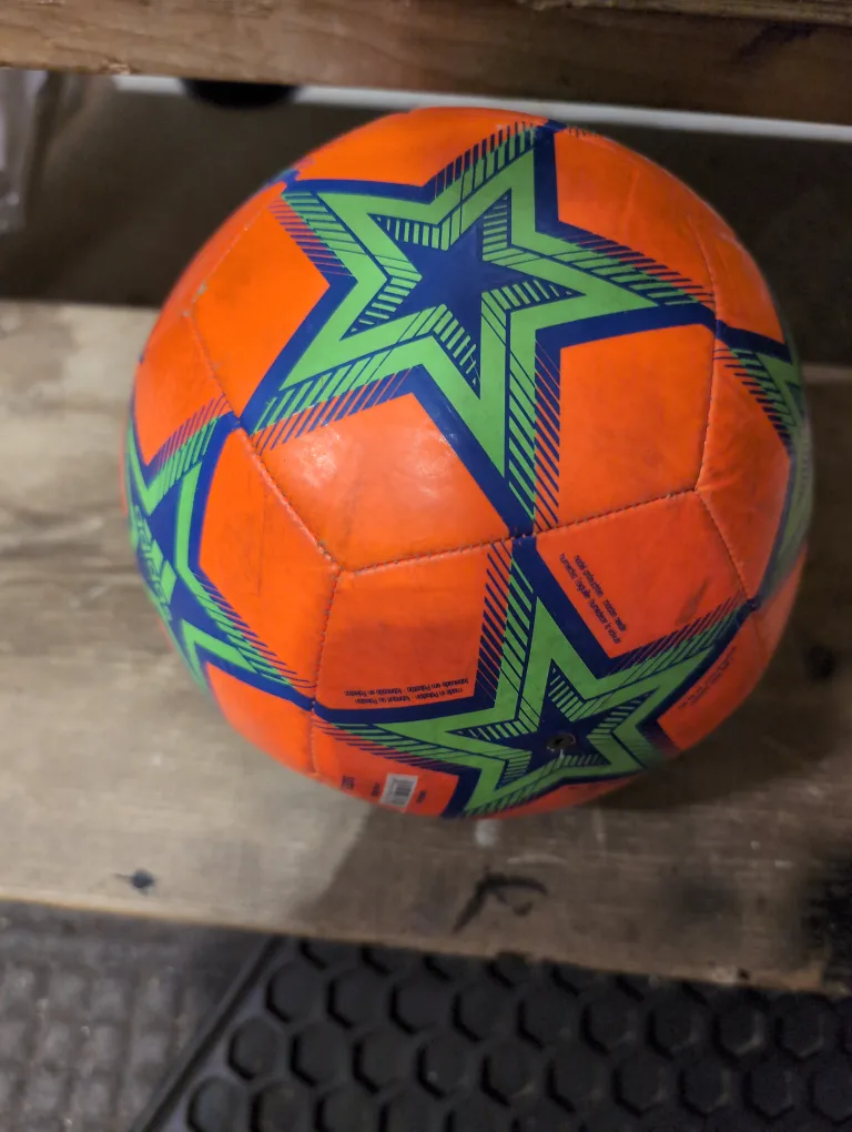 Orange & Green Soccer Ball thumbnail