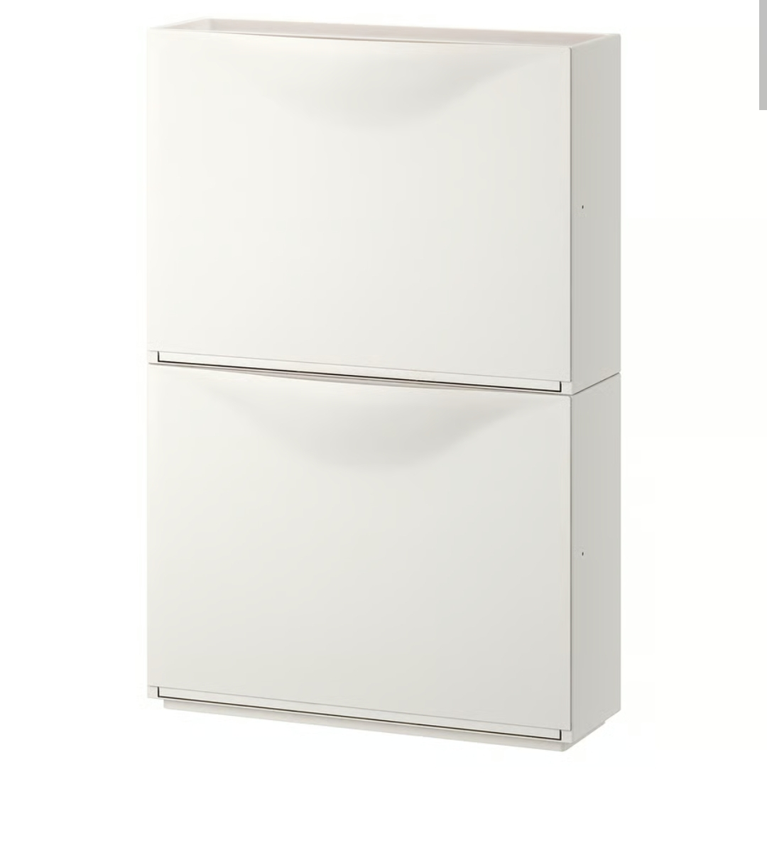 IKEA Bissa Shoe Cabinet - White