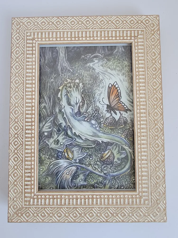 Decorative Picture Frame with Dragon art image indicator(2)