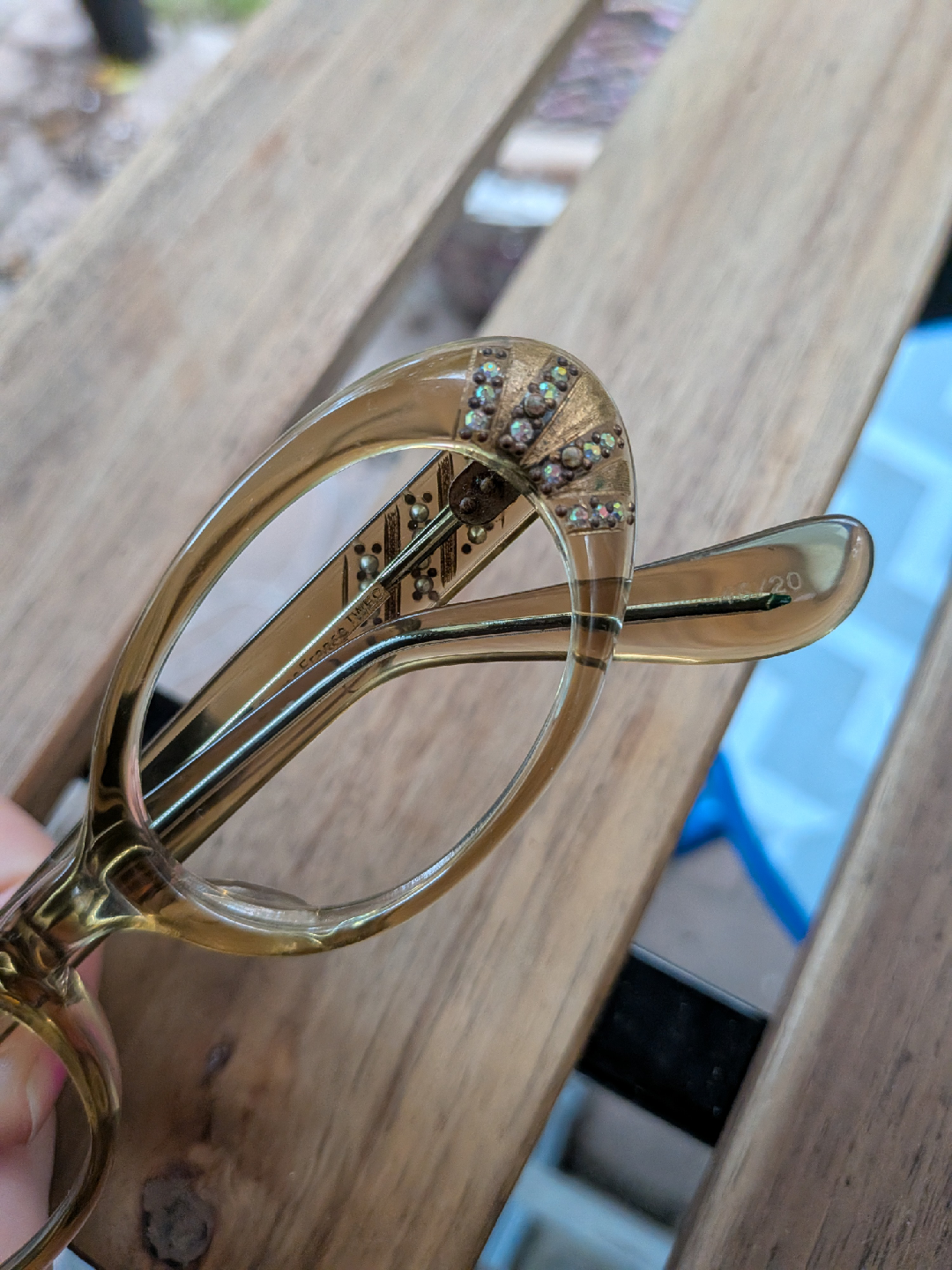 Vintage 50's era Rhinestone Glasses Frames - photo 5