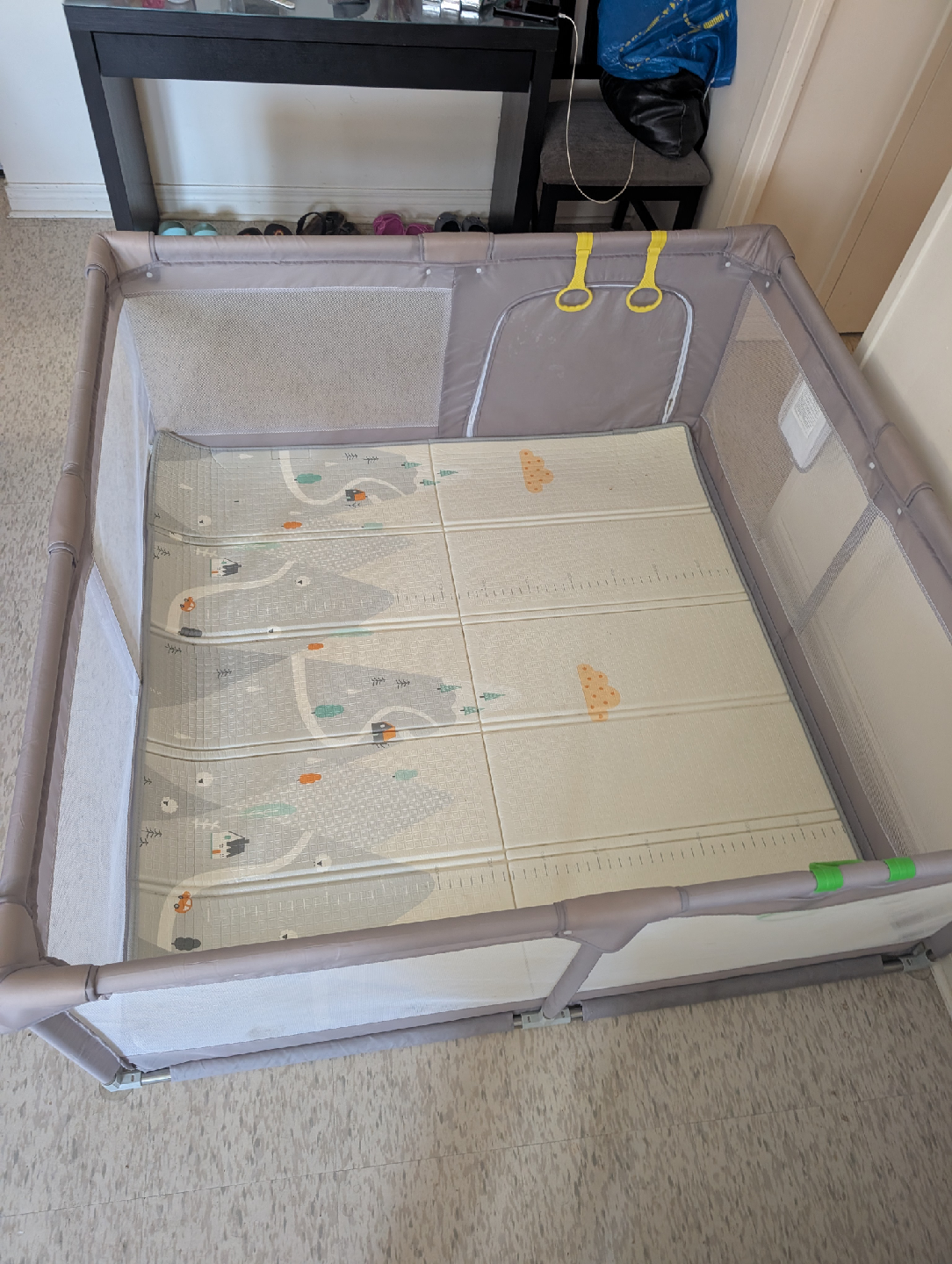 Grey Baby Playpen