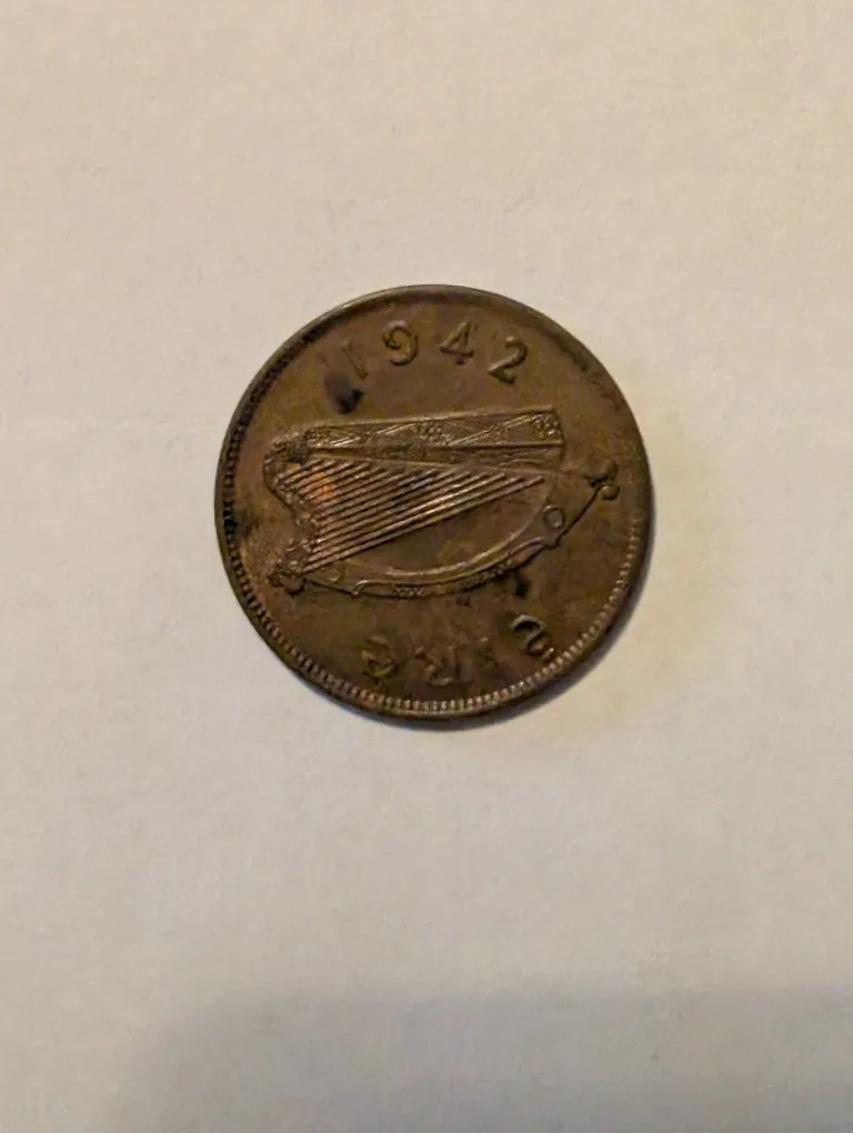 Irish Half Penny Coin, 1942 image indicator(2)