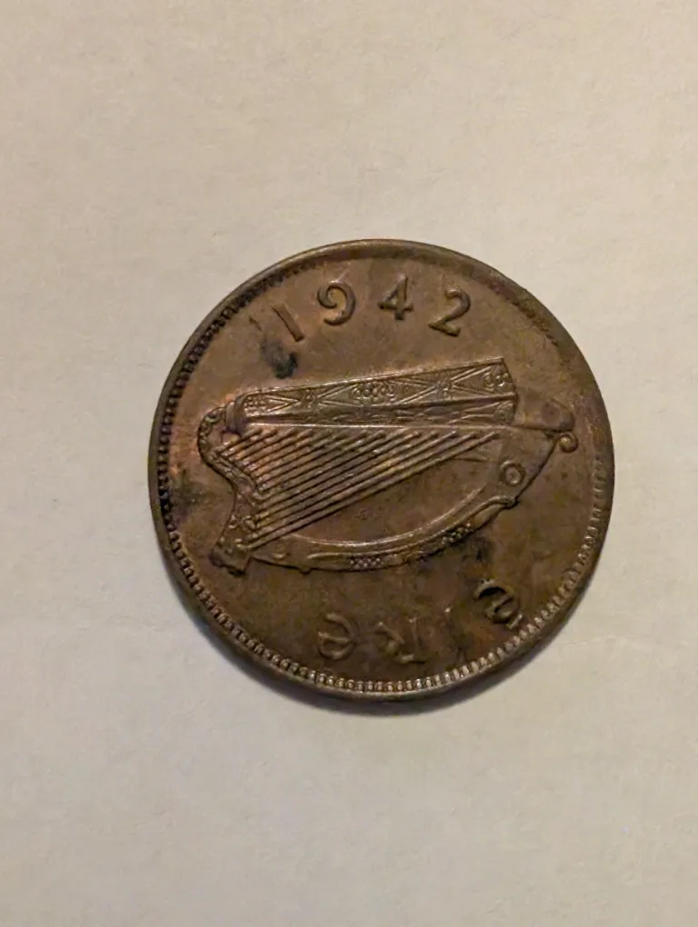 Irish Half Penny Coin, 1942 image indicator(4)