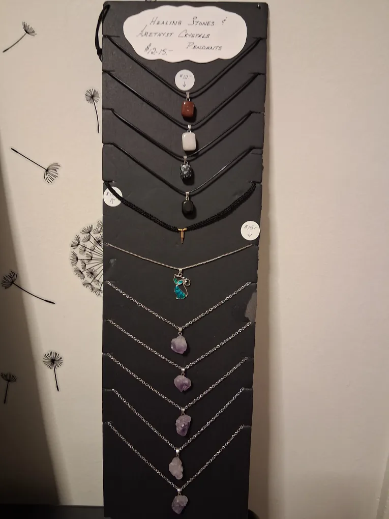 Healing Stones/Amethyst Crystal Pendants thumbnail