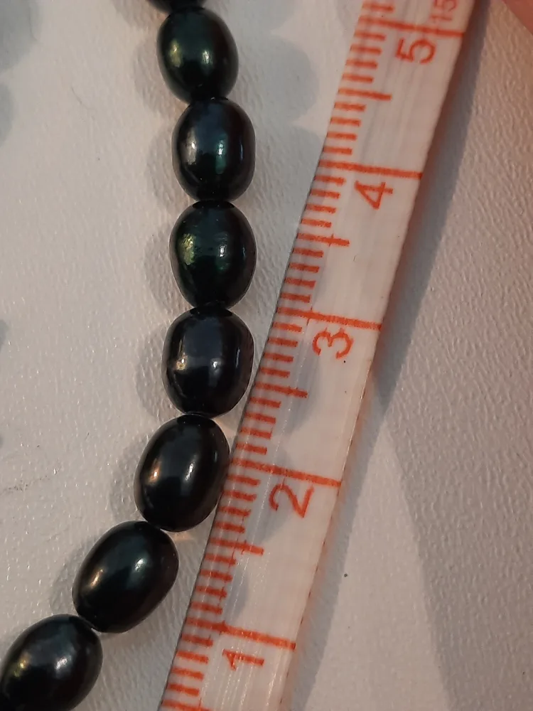 Black Pearl Necklace & Bracelet Set image indicator(4)
