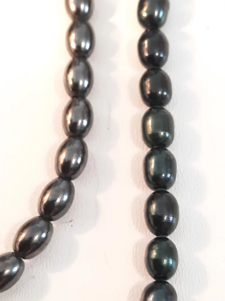 Black Pearl Necklace & Bracelet Set image indicator(5)
