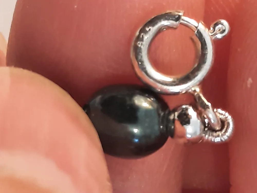 Black Pearl Necklace & Bracelet Set image indicator(8)